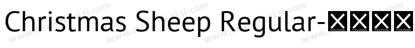 Christmas Sheep Regular字体转换